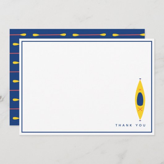Kayak Bedankkaart (Voorkant / Achterkant)