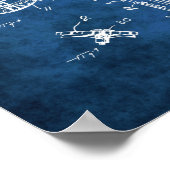 Kayak Blueprint Lakehouse Wall Decor Poster (Hoek)