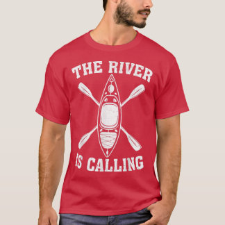Kayak Boat Kayaker Funny De rivier noemt Kaya T-shirt