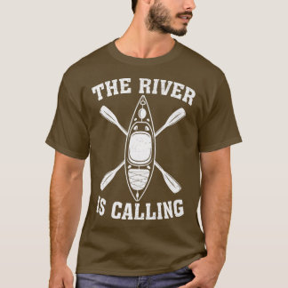 Kayak Boat Kayaker Funny De rivier noemt Kaya T-shirt