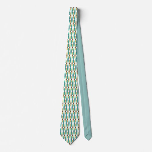 Kayak Boat Pattern Stropdas (Voorkant)