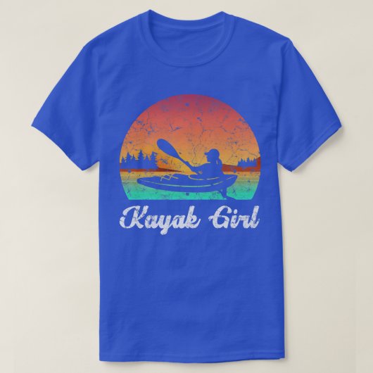 Kayak Boating  Sunset Kayak Girl Kayaking T-shirt (Design voorkant)
