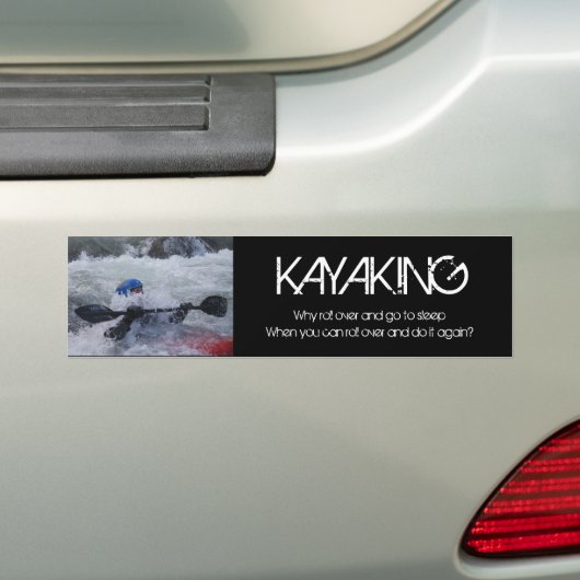 Kayak Bumpersticker (Op auto)