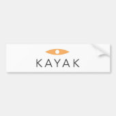 Kayak Bumpersticker (Voorkant)