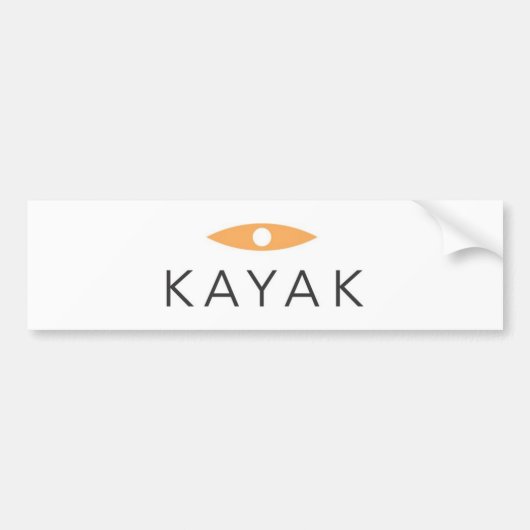 Kayak Bumpersticker (Voorkant)