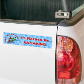 Kayak Canoe - Paddles goed met anderen Bumpersticker (Op Truck)