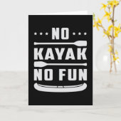 Kayak Canoeing Kayaking Canoe Paddle Funny Gift Kaart (Gele Bloem)