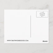 Kayak Chick Design & Dingen Briefkaart (Achterkant)