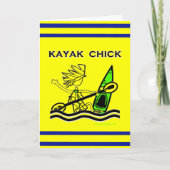 Kayak Chick Design & Dingen Kaart (Voorkant)