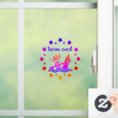 Kayak Chick Designs Auto Ruit Raamsticker (Huis)