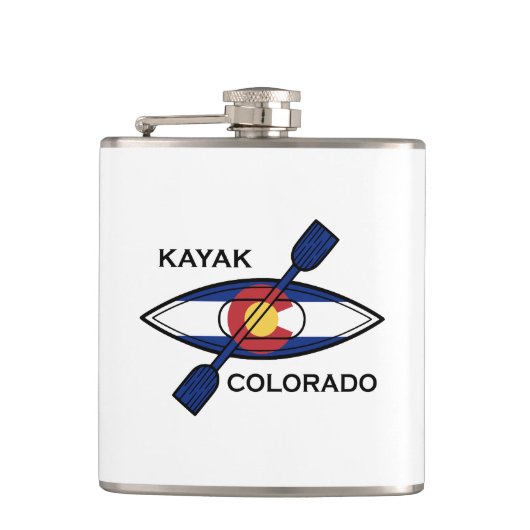 Kayak Colorado Flag Heupfles (Voorkant)
