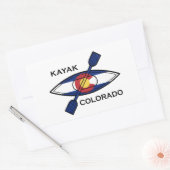 Kayak Colorado Flag Rechthoekige Sticker (Envelop)