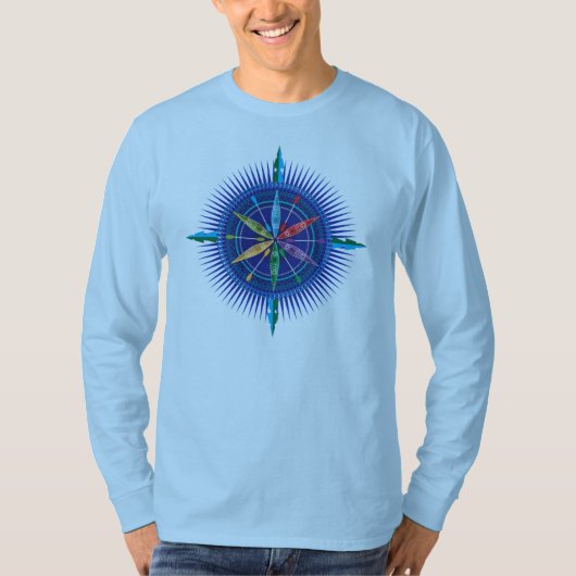 Kayak Compass Roos T-shirt (Voorkant)