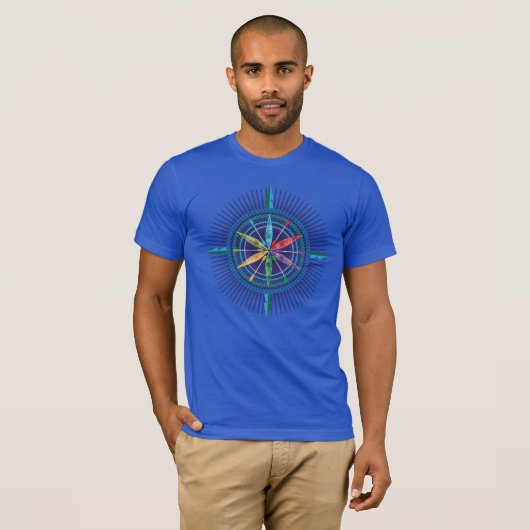 Kayak Compass Roos T-shirt (Voorkant volledig)