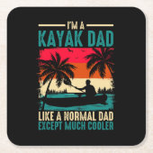 Kayak Dad Kartonnen Onderzetters (Voorkant)