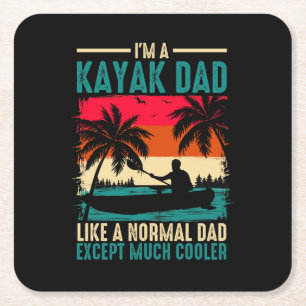 Kayak Dad Kartonnen Onderzetters