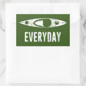 Kayak Day Rechthoekige Sticker (Tas)