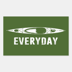 Kayak Day Rechthoekige Sticker