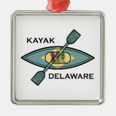 Kayak Delaware Metalen Ornament (Voorkant)