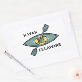 Kayak Delaware Rechthoekige Sticker (Envelop)