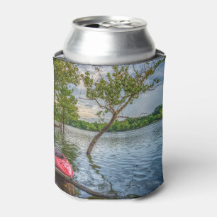 Kayak die drijft op het meer van Table Rock Blikjeskoeler