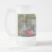 Kayak die drijft op het meer van Table Rock Matglas Bierpul (Links)