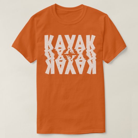 Kayak Distress White Typografie T-shirt (Design voorkant)