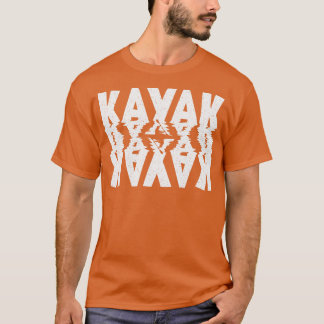 Kayak Distress White Typografie T-shirt