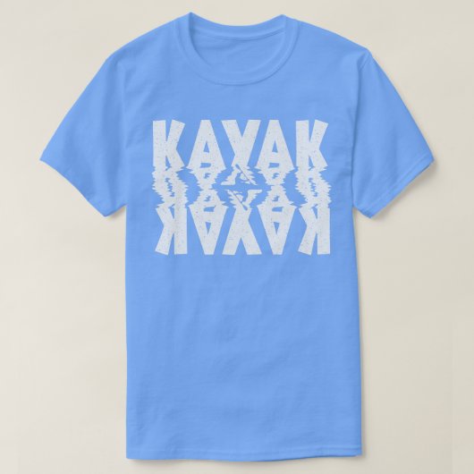 Kayak Distress White Typografie T-shirt (Design voorkant)