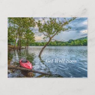 Kayak Drijvend Op Table Rock Lake Beterschap Al Ga Briefkaart