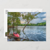 Kayak Drijvend Op Table Rock Lake Beterschap Alvas Briefkaart (Voorkant / Achterkant)