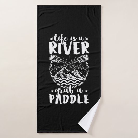 Kayak Driver Life is een rivier Badhanddoek (Badhanddoek)