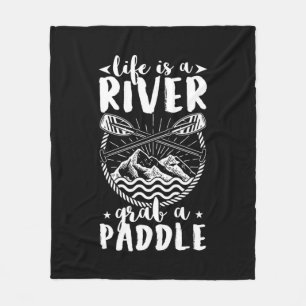 Kayak Driver Life is een rivier Fleece Deken