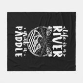 Kayak Driver Life is een rivier Fleece Deken (Voorkant (Horizontaal))