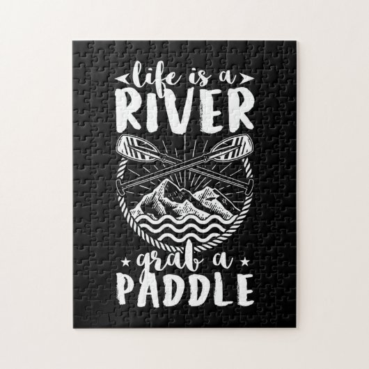 Kayak Driver Life is een rivier Legpuzzel (Verticaal)