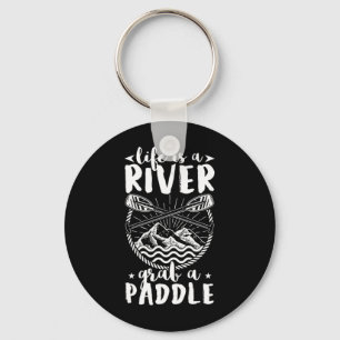 Kayak Driver Life is een rivier Sleutelhanger