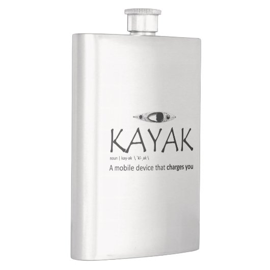 Kayak, een mobiel apparaat dat je oplaadt flacon (Rechts)