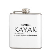 Kayak, een mobiel apparaat dat je oplaadt heupfles (Voorkant)