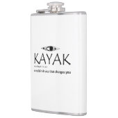 Kayak, een mobiel apparaat dat je oplaadt heupfles (Links)