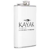 Kayak, een mobiel apparaat dat je oplaadt heupfles (Rechts)