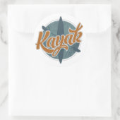 Kayak Emblem Ronde Sticker (Tas)