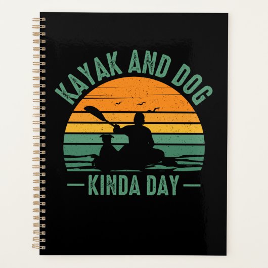 Kayak en Dog Kinda Day Planner (Voorkant)