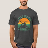 Kayak en Dog Kinda Day T-shirt (Voorkant)