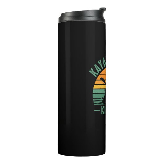 Kayak en Dog Kinda Day Thermosbeker (Gedraaid links)