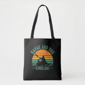 Kayak en Dog Kinda Day Tote Bag (Voorkant)