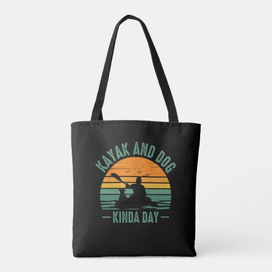Kayak en Dog Kinda Day Tote Bag (Achterkant)