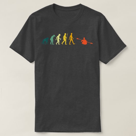 Kayak Evolution Retro Canoe Development Canoe T-shirt (Design voorkant)