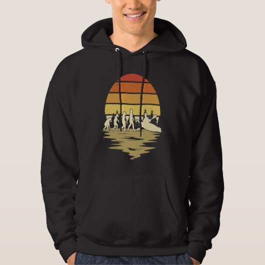 Kayak Evolution Retro Kayaker Hoodie (Voorkant)