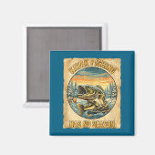 Kayak Fishing Has No Season Funny Winter Fishing  Magneet (Voorkant / Achterkant)