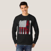 Kayak Flag Kayaker Outdoor Kayaking Kayak Boating T-shirt (Voorkant volledig)